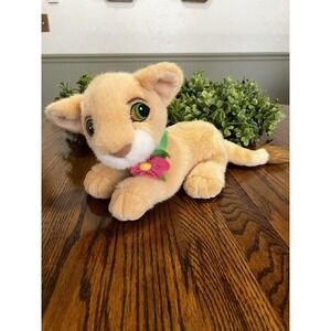 Mattel Original 15" Lion King Nala 1993 Plush w/Flower Collar & Purring Sounds
